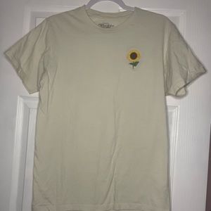 SUPER CUTE SUNFLOWER TAN/CREAM TOP WOMENS MEDIUM🌻